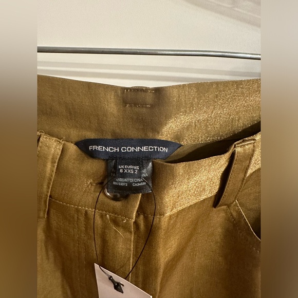 FRENCH CONNECTION CAMMIE SHIMMER FLARE PANTS - Picture 3 of 8